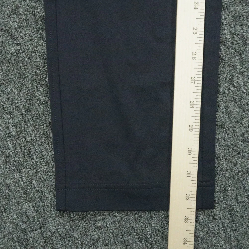 Psycho Bunny Pants Mens 30x32 Blue Chino Trouser Golf Stretch Zip Pocket Slim